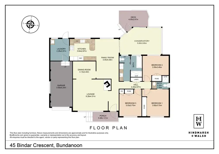 Floorplan of Homely house listing, 45 Bindar Crescent, Bundanoon NSW 2578