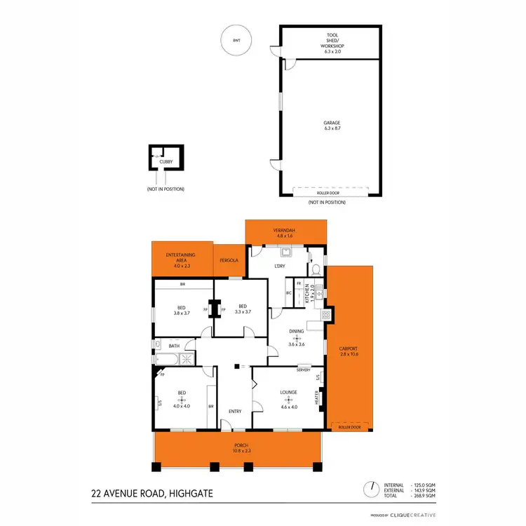 Floorplan of Homely house listing, 22 Avenue Road, Highgate SA 5063