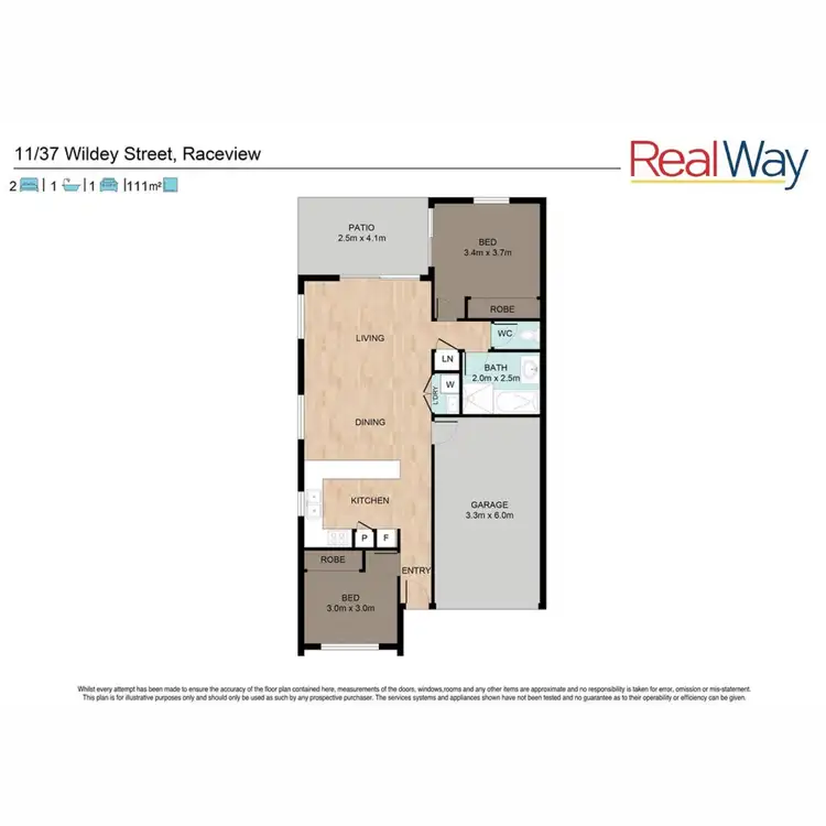 Floorplan of Homely unit listing, 11/37 Wildey Street, Raceview QLD 4305