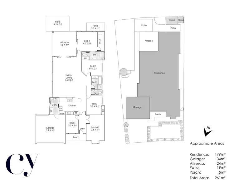 Floorplan of Homely house listing, 4 Rosette Place, Piara Waters WA 6112