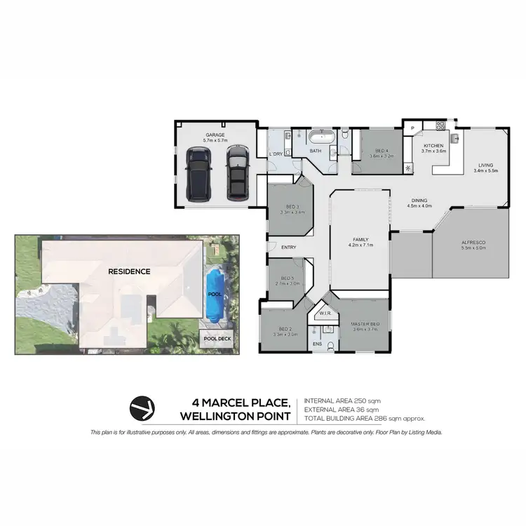 Floorplan of Homely house listing, 4 Marcel Place, Wellington Point QLD 4160