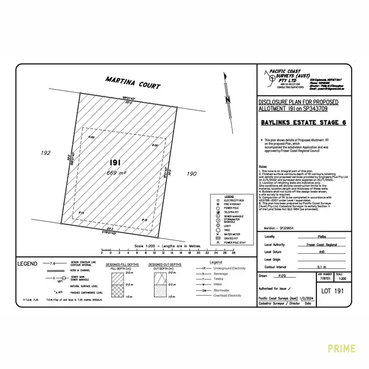Floorplan of Homely land listing, LOT 191, Stage 6 Baylinks Estate, Pialba QLD 4655