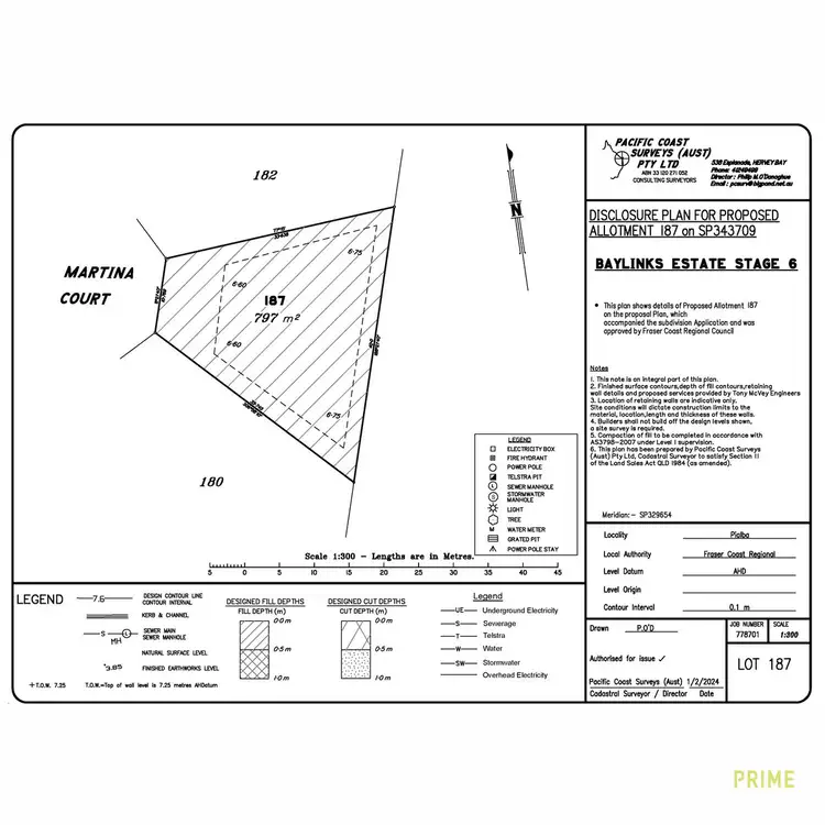 Floorplan of Homely land listing, LOT 187, Stage 6 Baylinks Estate, Pialba QLD 4655
