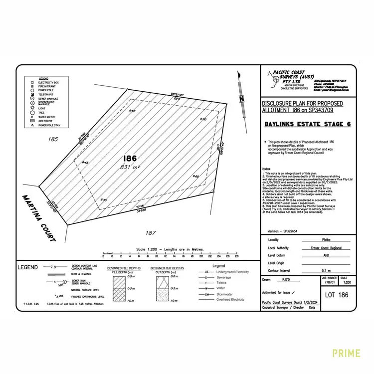 Floorplan of Homely land listing, LOT 186, Stage 6 Baylinks Estate, Pialba QLD 4655