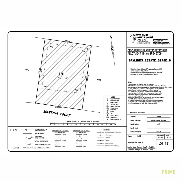 Floorplan of Homely land listing, LOT 181, Stage 6 Baylinks Estate, Pialba QLD 4655