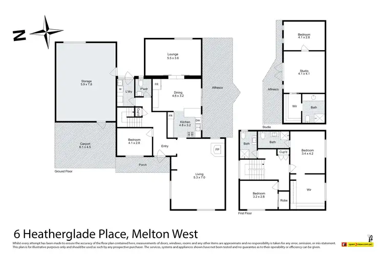 Floorplan of Homely house listing, 6 Heatherglade Place, Melton West VIC 3337