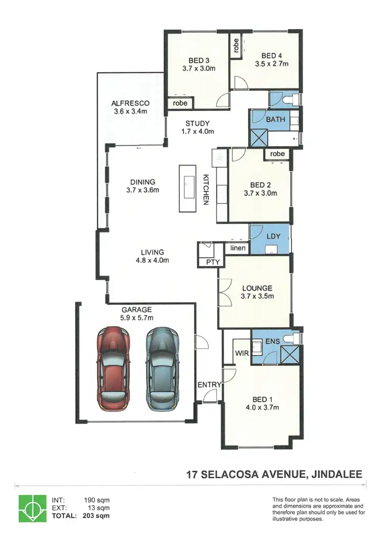 Floorplan of Homely house listing, 17 Selacosa Avenue, Jindalee WA 6036