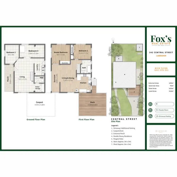 Floorplan of Homely house listing, 242 Central Street, Labrador QLD 4215