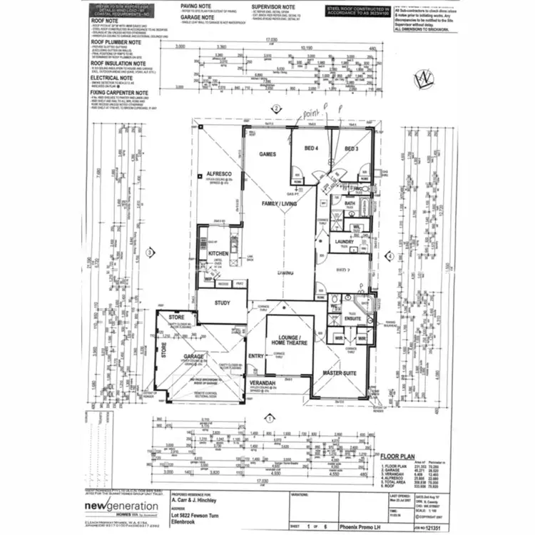 Floorplan of Homely house listing, 15 Fewson Turn, Ellenbrook WA 6069