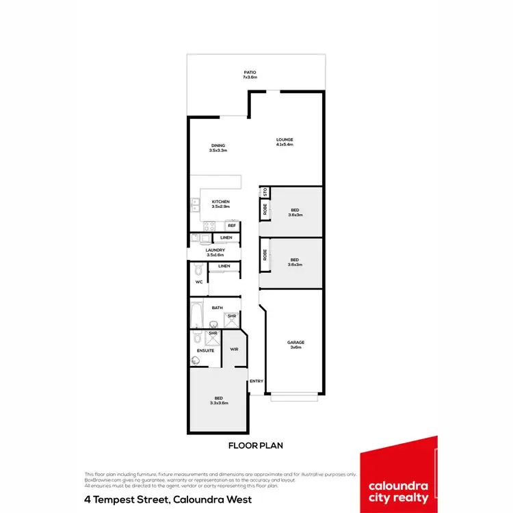 Floorplan of Homely house listing, 4 Tempest Street, Caloundra West QLD 4551