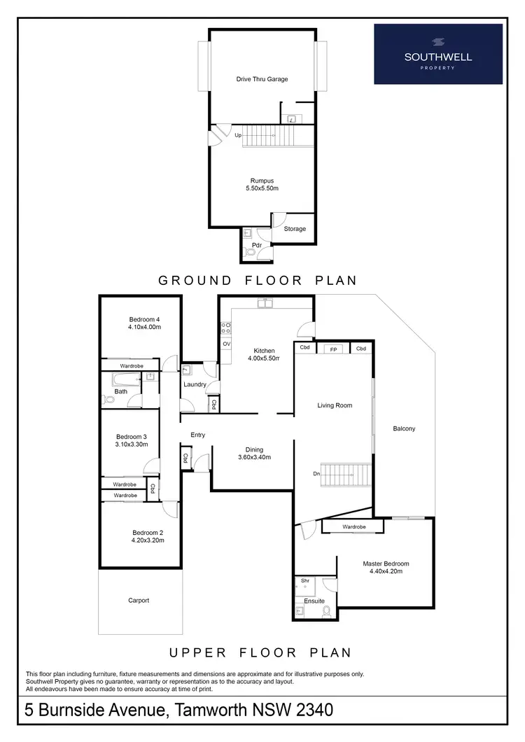 Floorplan of Homely house listing, 5 Burnside Avenue, Tamworth NSW 2340