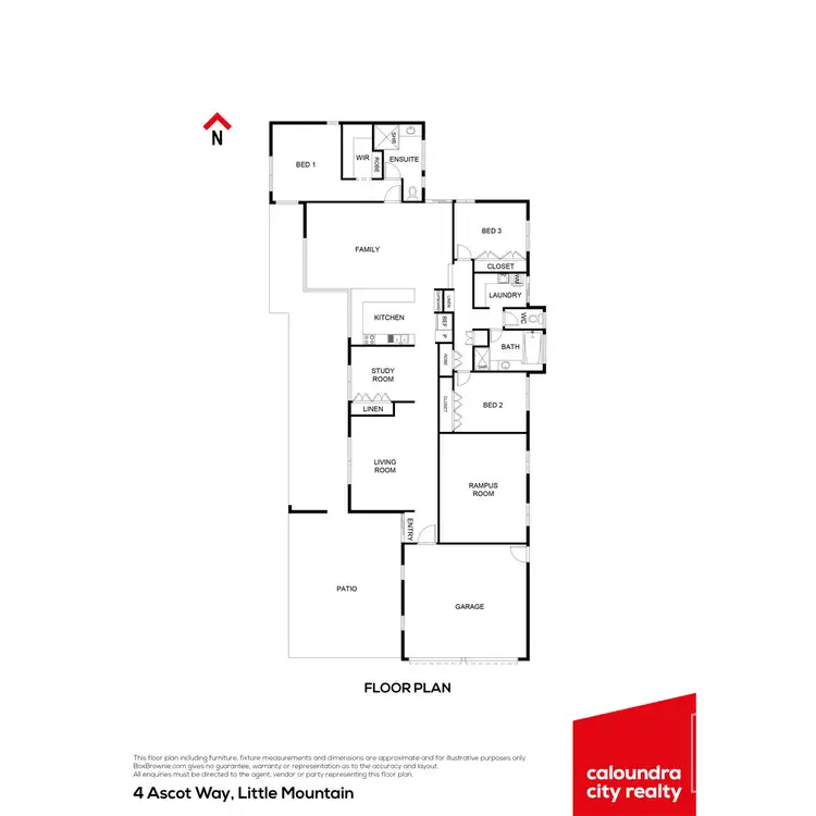 Floorplan of Homely house listing, 4 Ascot Way, Little Mountain QLD 4551