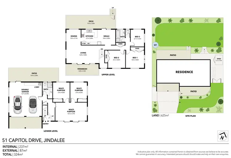 Floorplan of Homely house listing, 51 Capitol Drive, Jindalee QLD 4074