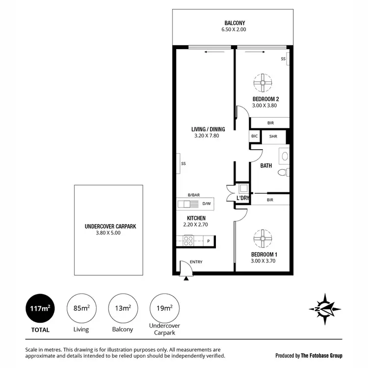 Floorplan of Homely apartment listing, 313/42-48 Garden Terrace, Mawson Lakes SA 5095
