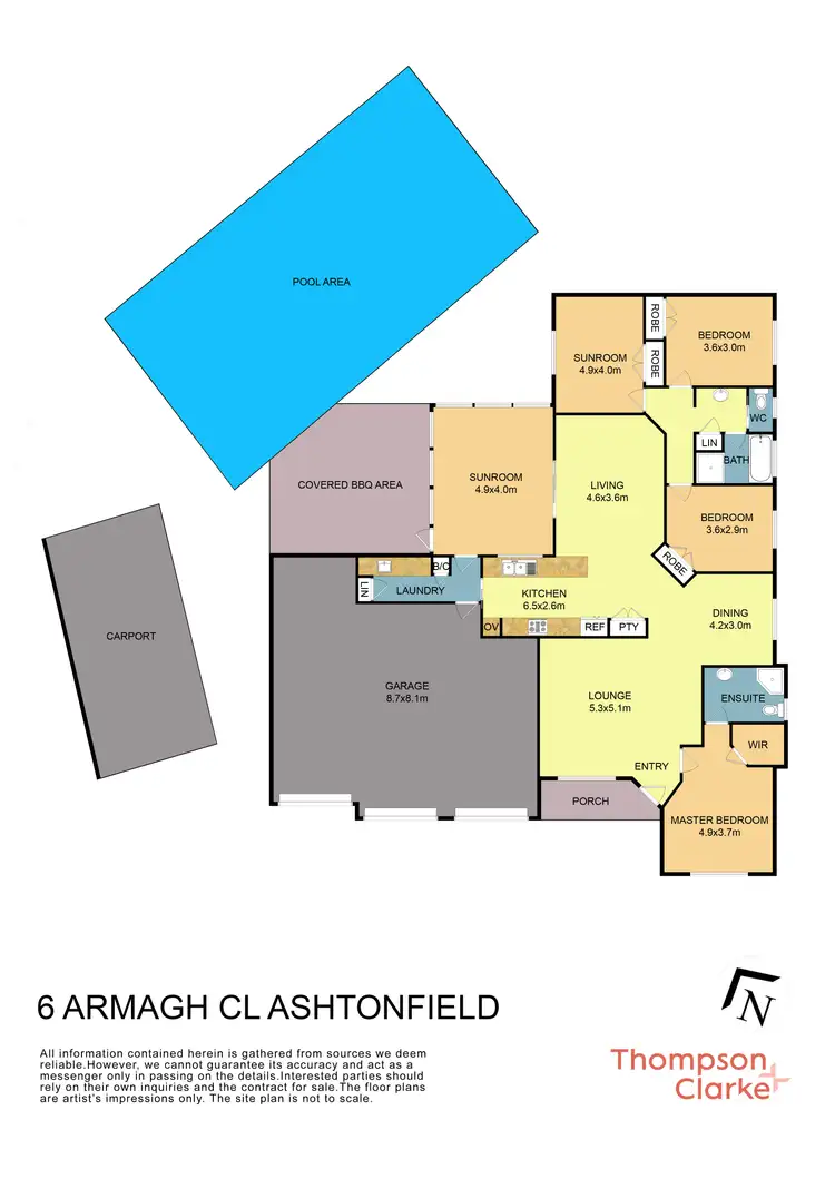 Floorplan of Homely house listing, 6 Armagh Close, Ashtonfield NSW 2323
