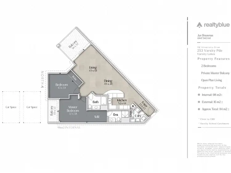 Floorplan of Homely unit listing, 124/251 Varsity Parade, Varsity Lakes QLD 4227