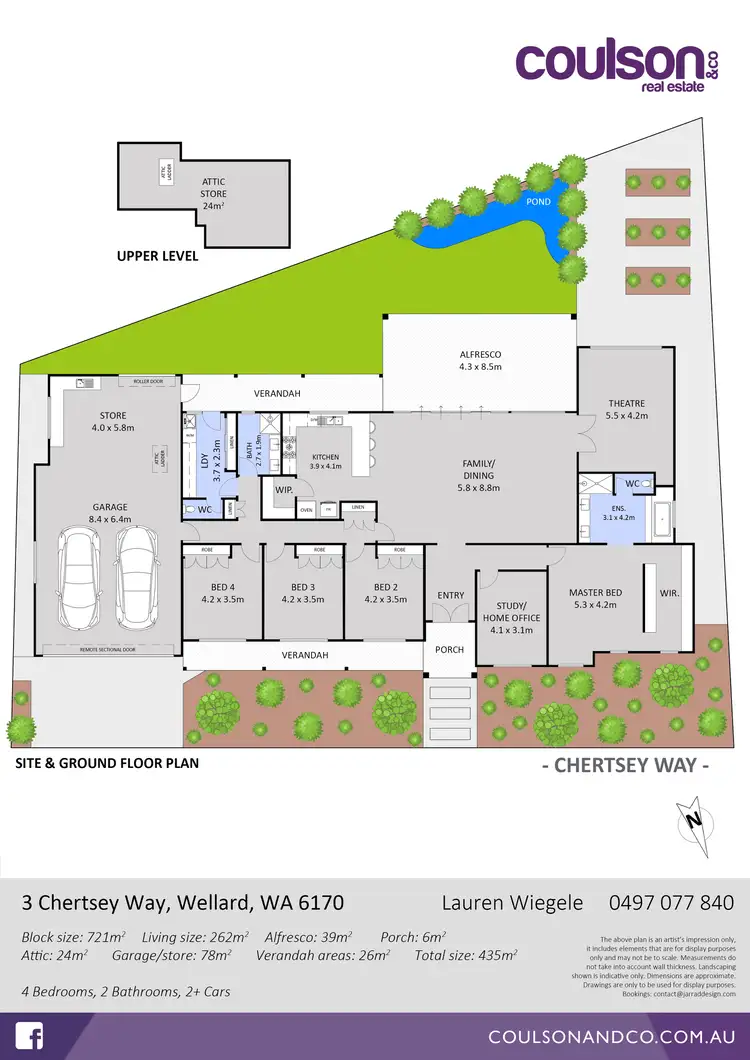 Floorplan of Homely house listing, 3 Chertsey Way, Wellard WA 6170