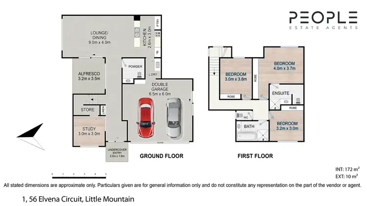 Floorplan of Homely semi-detached listing, 2/56 Elvena Circuit, Little Mountain QLD 4551
