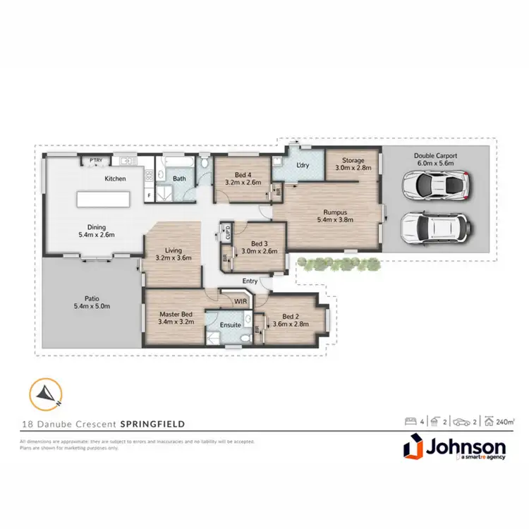 Floorplan of Homely house listing, 18 Danube Crescent., Springfield QLD 4300