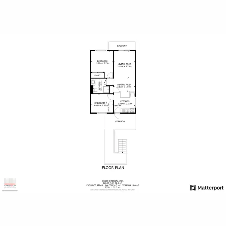 Floorplan of Homely apartment listing, 36/7 Kathleen Avenue, Maylands WA 6051