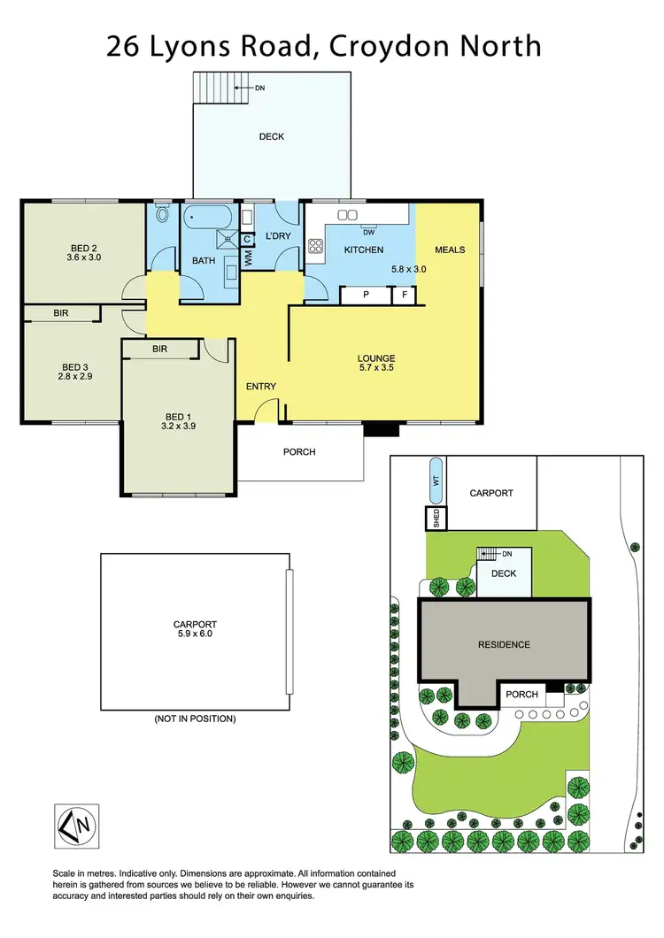 Floorplan of Homely house listing, 26 Lyons Road, Croydon North VIC 3136
