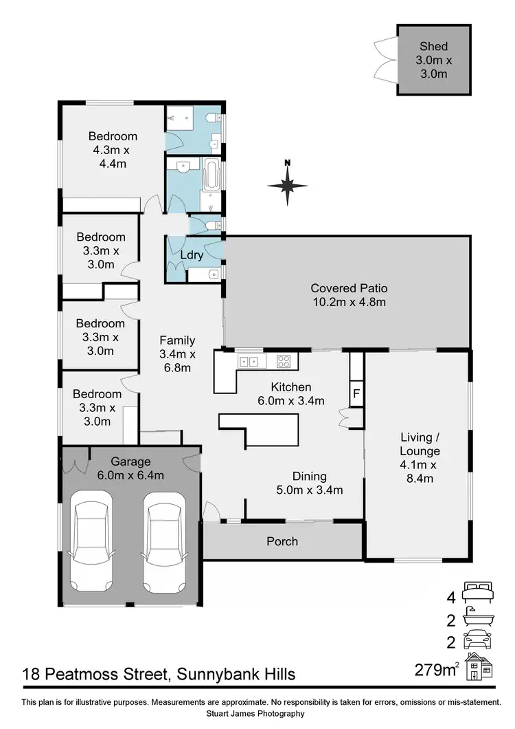 Floorplan of Homely house listing, 18 Peatmoss Street, Sunnybank Hills QLD 4109