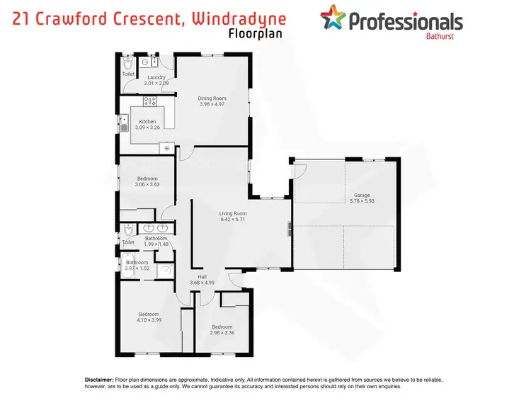 Floorplan of Homely house listing, 21 Crawford Crescent, Windradyne NSW 2795