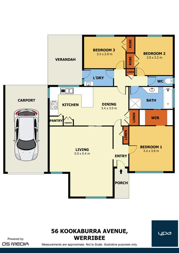 Floorplan of Homely house listing, 56 kookaburra Avenue, Werribee VIC 3030