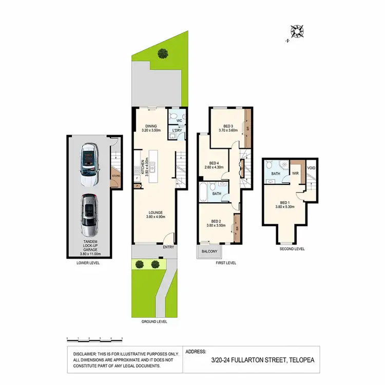 Floorplan of Homely townhouse listing, 3/20-24 Fullarton Street, Telopea NSW 2117