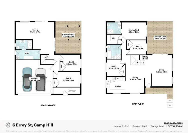Floorplan of Homely house listing, 6 Errey Street, Camp Hill QLD 4152