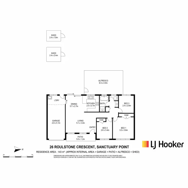 Floorplan of Homely house listing, 26 Roulstone Crescent, Sanctuary Point NSW 2540