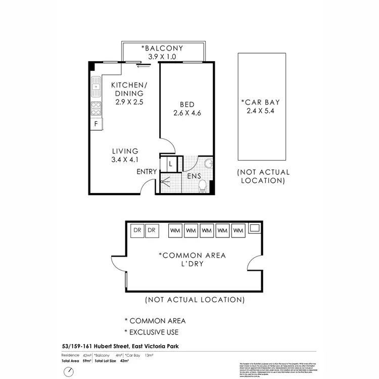 Floorplan of Homely apartment listing, 53/157-161 Hubert Street, East Victoria Park WA 6101