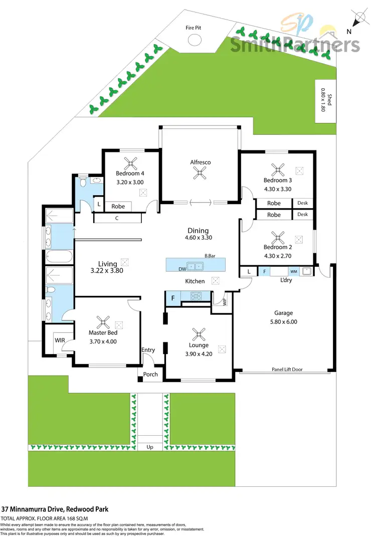Floorplan of Homely house listing, 37 Minnamurra Drive, Redwood Park SA 5097