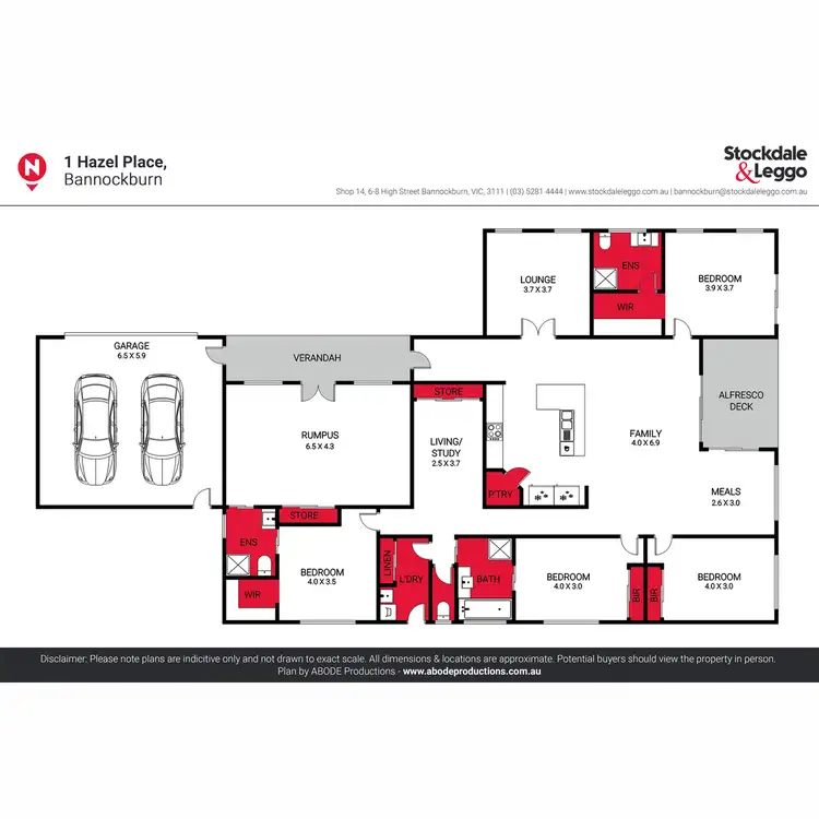 Floorplan of Homely house listing, 1 Hazel Place, Bannockburn VIC 3331