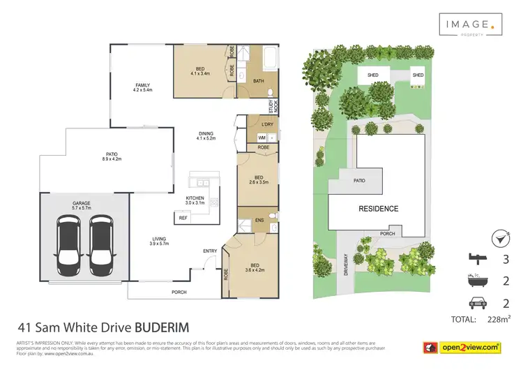 Floorplan of Homely house listing, 41 Sam White Drive, Buderim QLD 4556