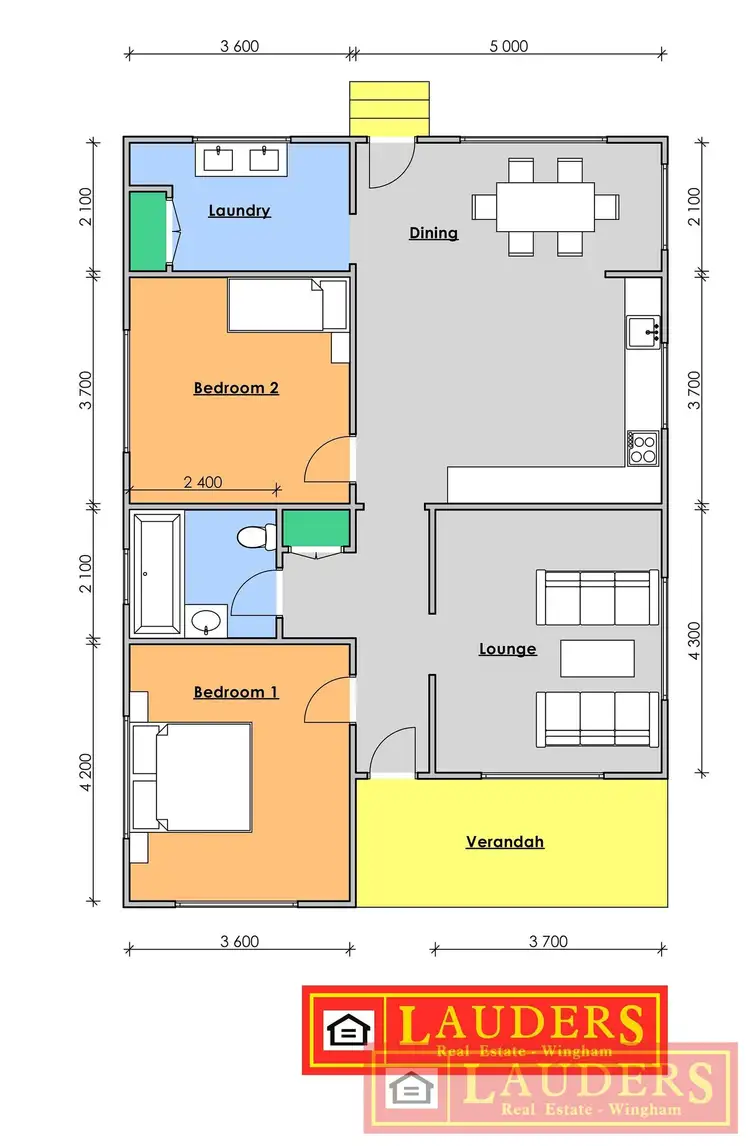 Floorplan of Homely house listing, 13 Flett Street, Wingham NSW 2429