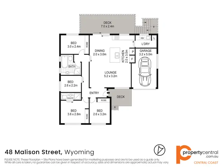 Floorplan of Homely house listing, 48 Malison Street, Wyoming NSW 2250