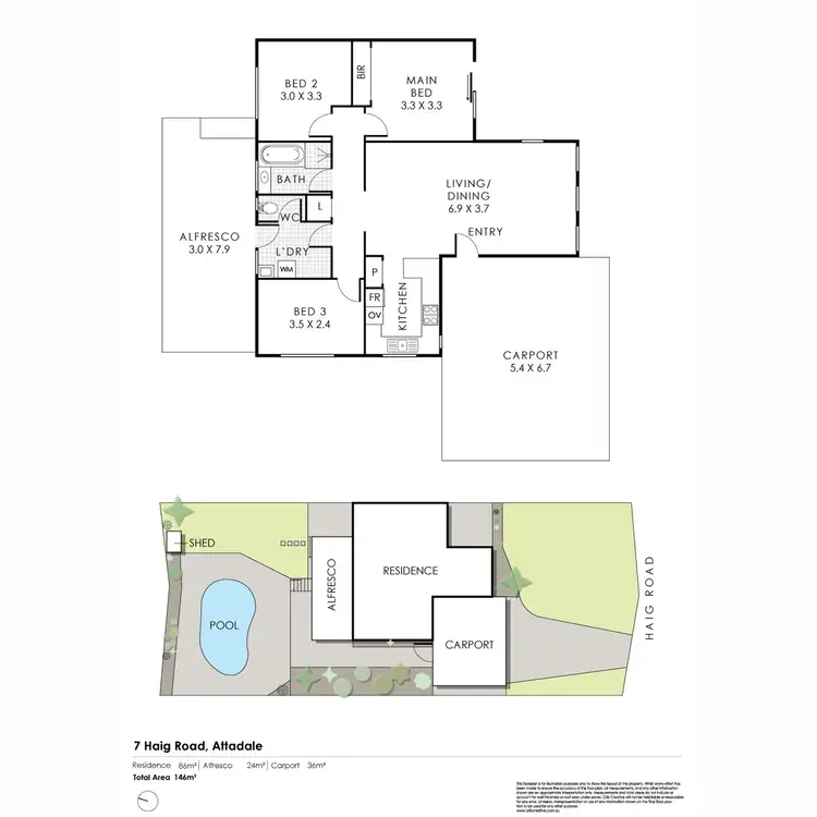Floorplan of Homely house listing, 7 Haig Road, Attadale WA 6156