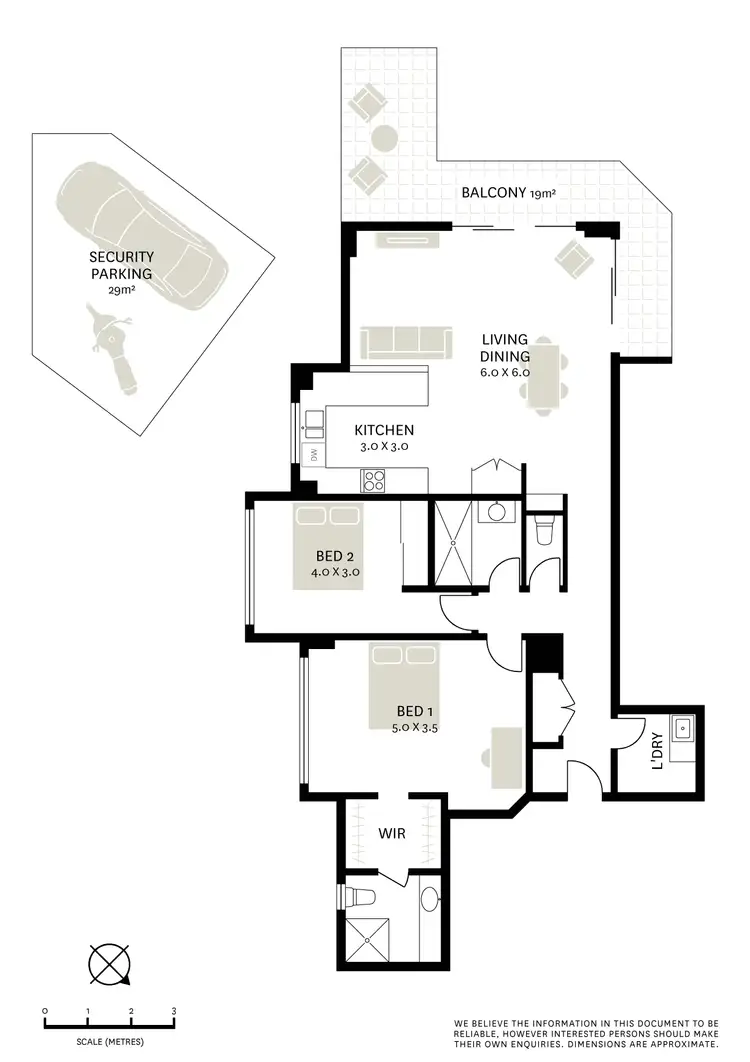 Floorplan of Homely apartment listing, 33/1 Tewkesbury Avenue, Darlinghurst NSW 2010