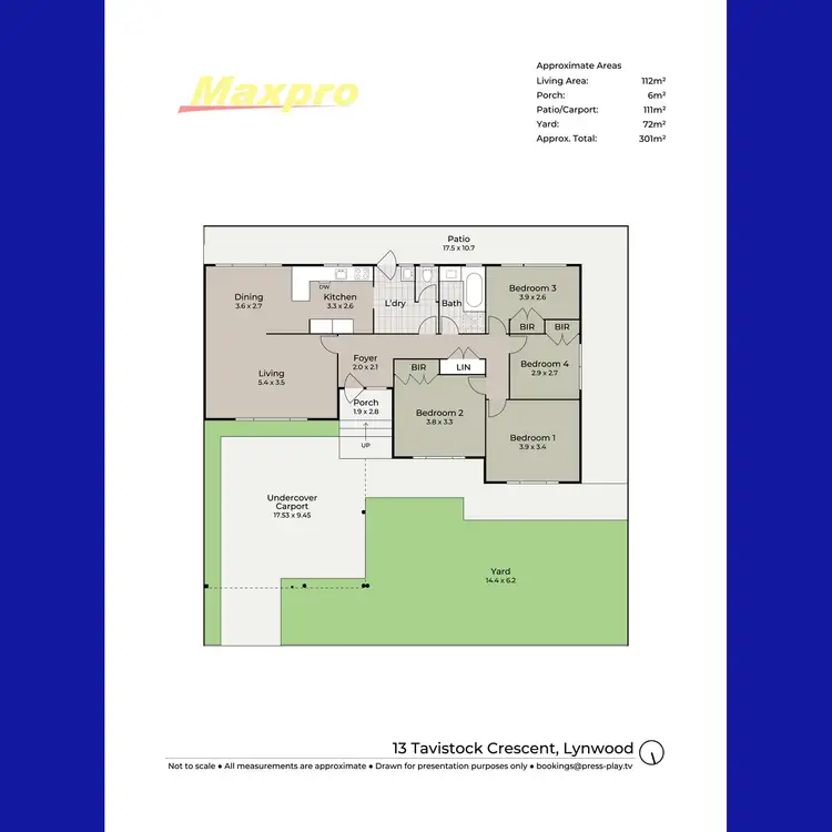 Floorplan of Homely house listing, 13 Tavistock Crescent, Lynwood WA 6147