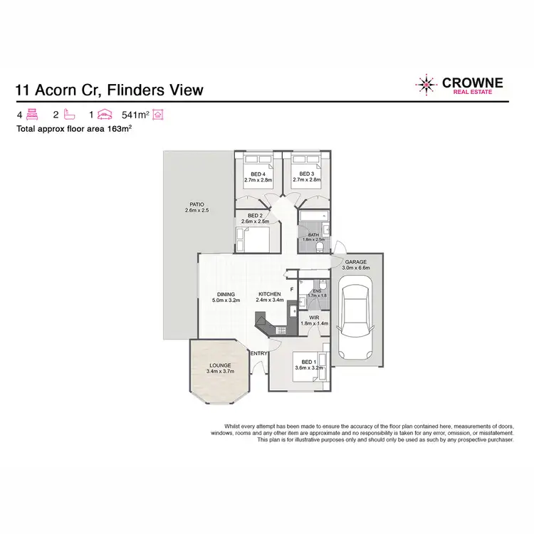 Floorplan of Homely house listing, 11 Acorn Crescent, Flinders View QLD 4305