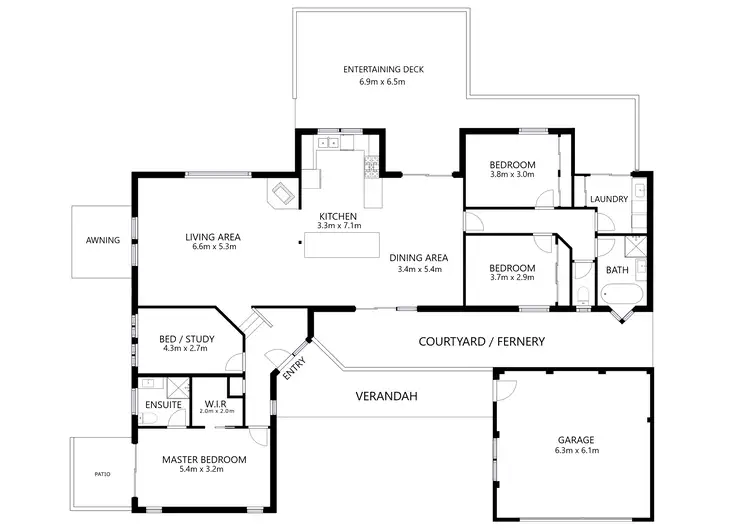 Floorplan of Homely house listing, 39 Fitzpatrick Drive, Staghorn Flat VIC 3691