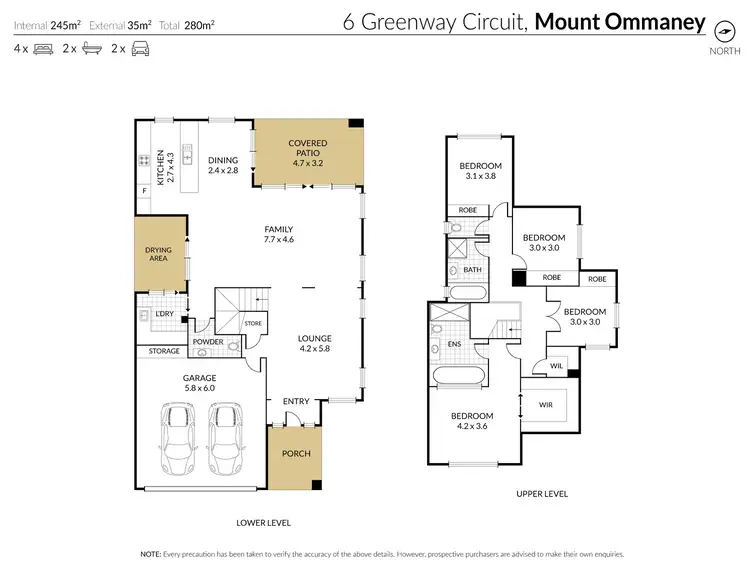Floorplan of Homely house listing, 6 Greenway Circuit, Mount Ommaney QLD 4074