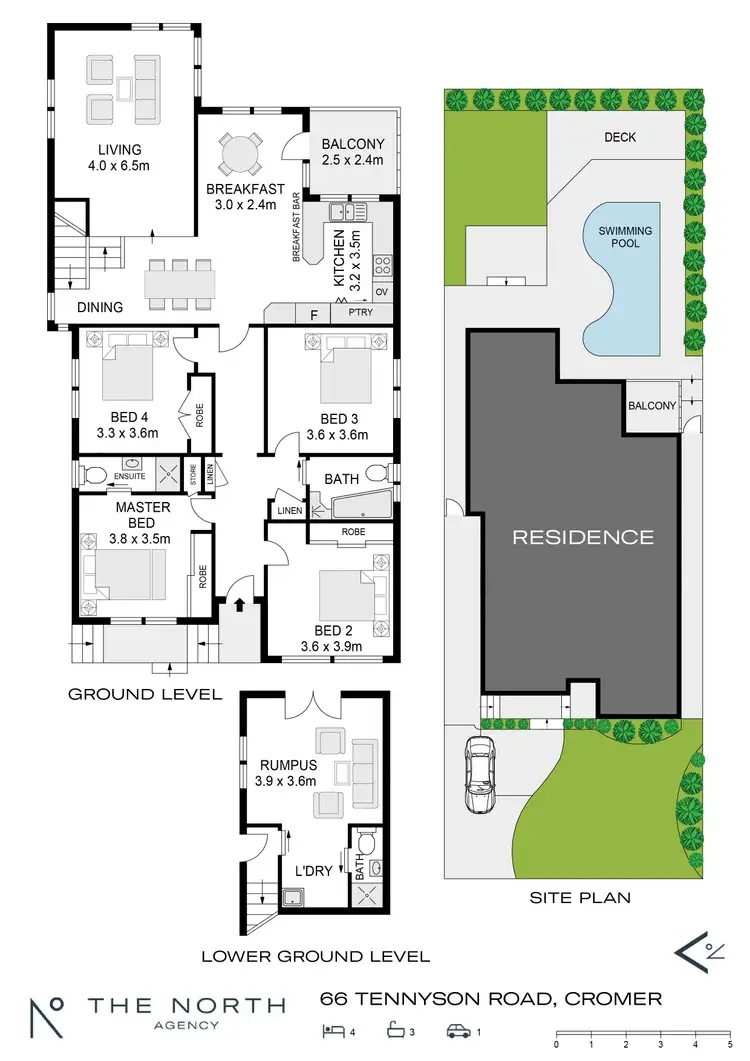 Floorplan of Homely house listing, 66 Tennyson Road, Cromer NSW 2099