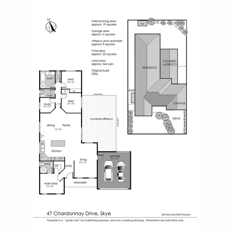 Floorplan of Homely house listing, 47 Chardonnay Drive, Skye VIC 3977