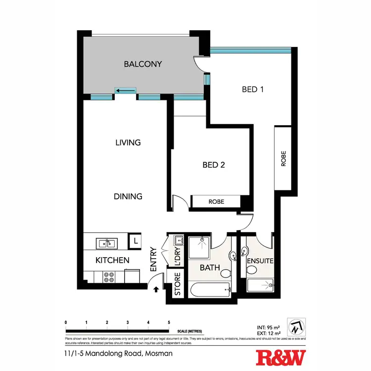 Floorplan of Homely apartment listing, 11/1-5 Mandolong Road, Mosman NSW 2088