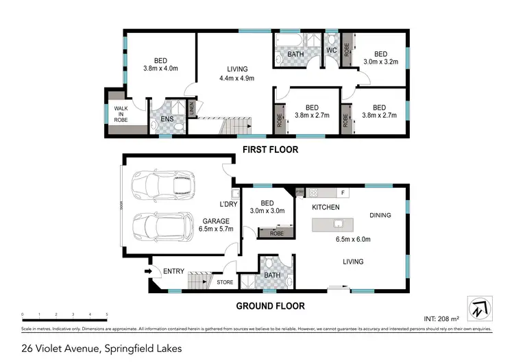 Floorplan of Homely house listing, 26 Violet Avenue, Springfield Lakes QLD 4300