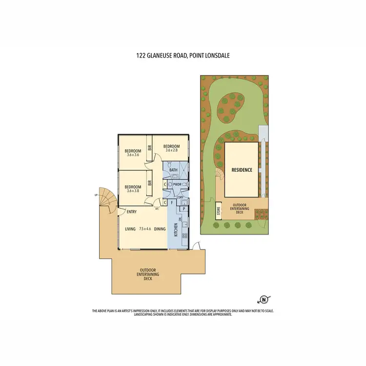 Floorplan of Homely house listing, 122 Glaneuse Road, Point Lonsdale VIC 3225