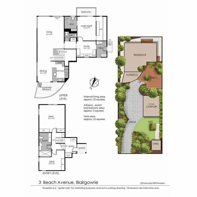 Floorplan of Homely house listing, 3 Beach Avenue, Blairgowrie VIC 3942