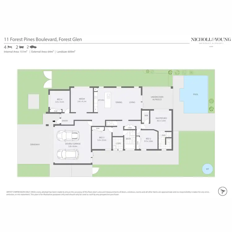 Floorplan of Homely house listing, 11 Forest Pines Boulevard, Forest Glen QLD 4556